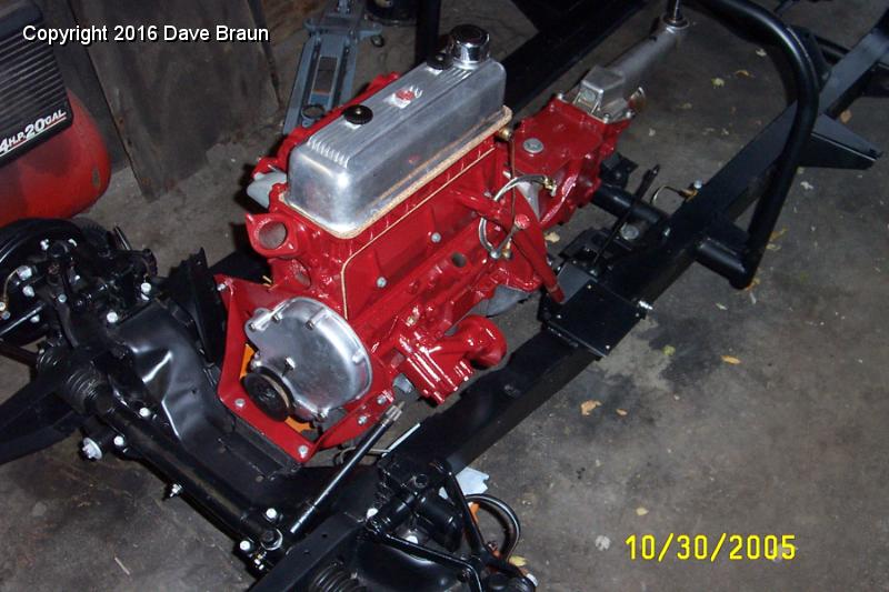 MGTD15470/Engine XPAG TD2 15613/Installation/overhead of engine